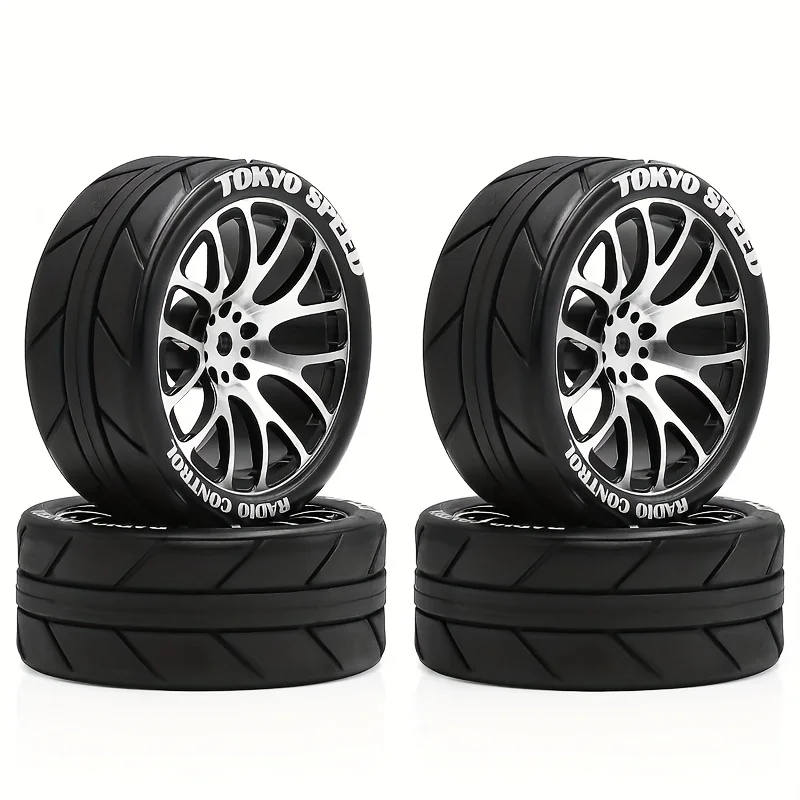 4 stücke CNC Aluminium 64mm RC Rally Racing Radnabe Drift Reifen FW06 Tamiya TT01 TT02 XV01 1/10 RC Racing rad Upgrade Teile Rad
