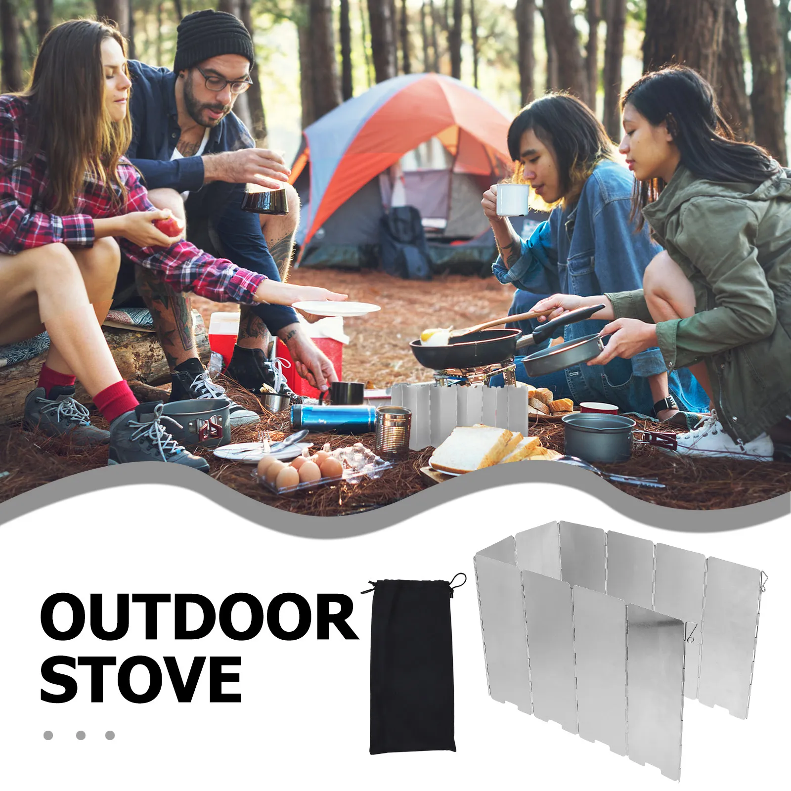 Escudo Refletor Dobrável para - Outdoor Camping Heater avaliação e preço
