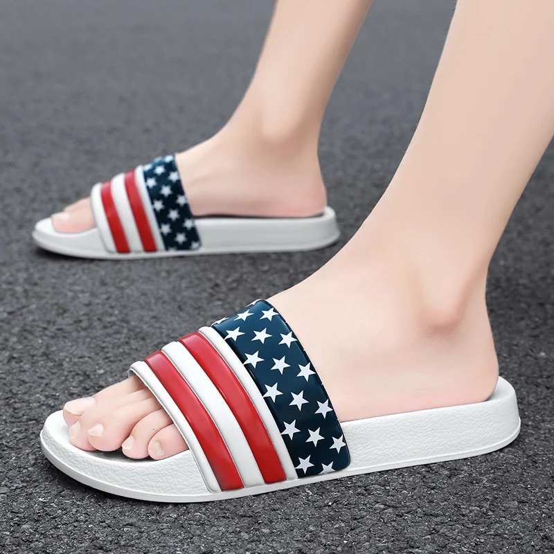 2024 Original Summer Slippers Men Home Indoor EVA Soft Bottom Open Toe Trend Slides Light Outdoor Beach Sandals Garden Shoes