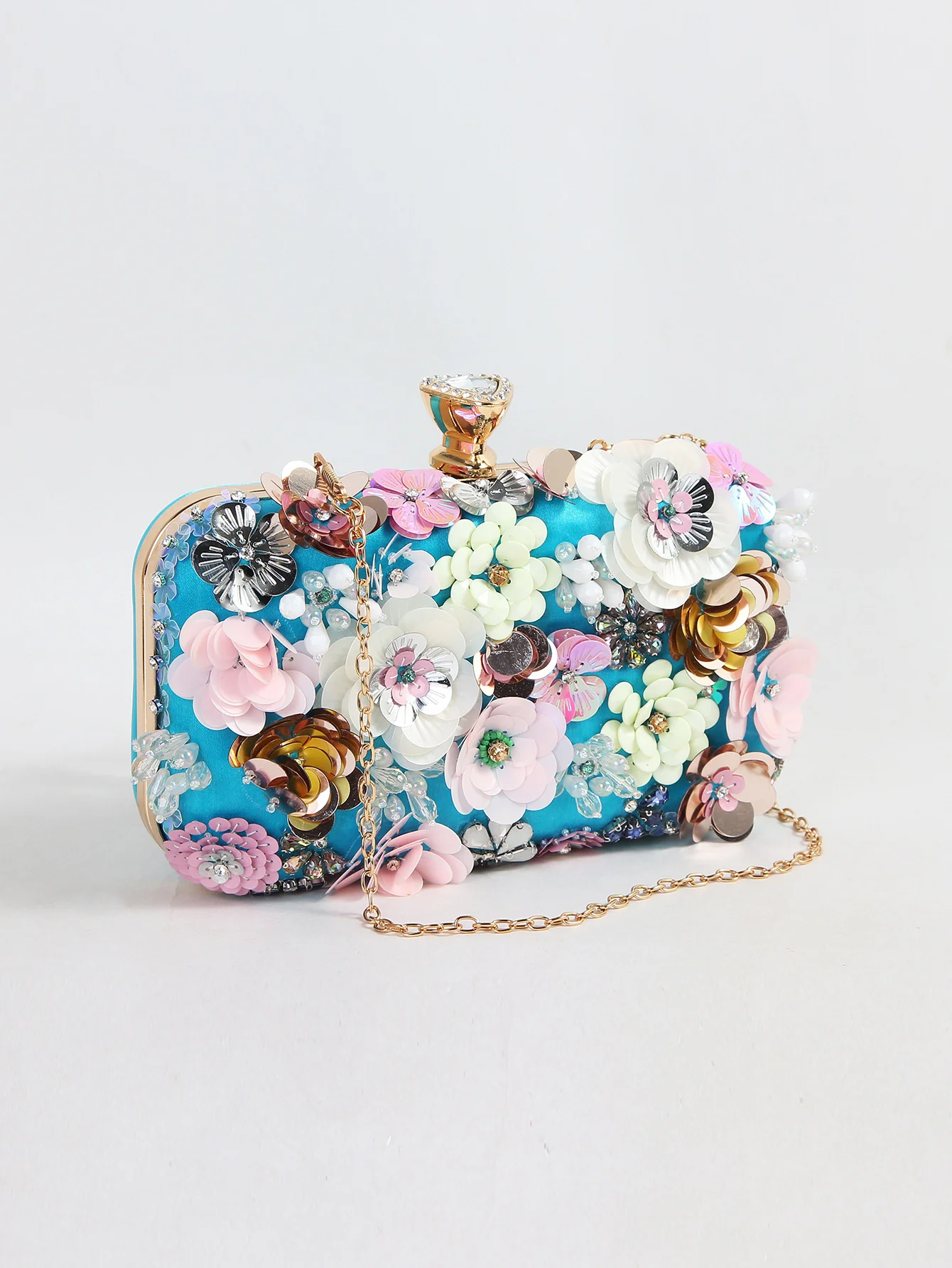 Evening Flower Clutch Women Bags Wedding Purses Bridal Handbags Party Handmade Rhinestones Y2k Female Luxury Fashion Retro New