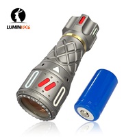 Lumintop THOR 1 LEP Mini Flashlight 400LM Gyro Version 1200 Meters Laser Torch by 18350 Battery for Self Defense Camping Search