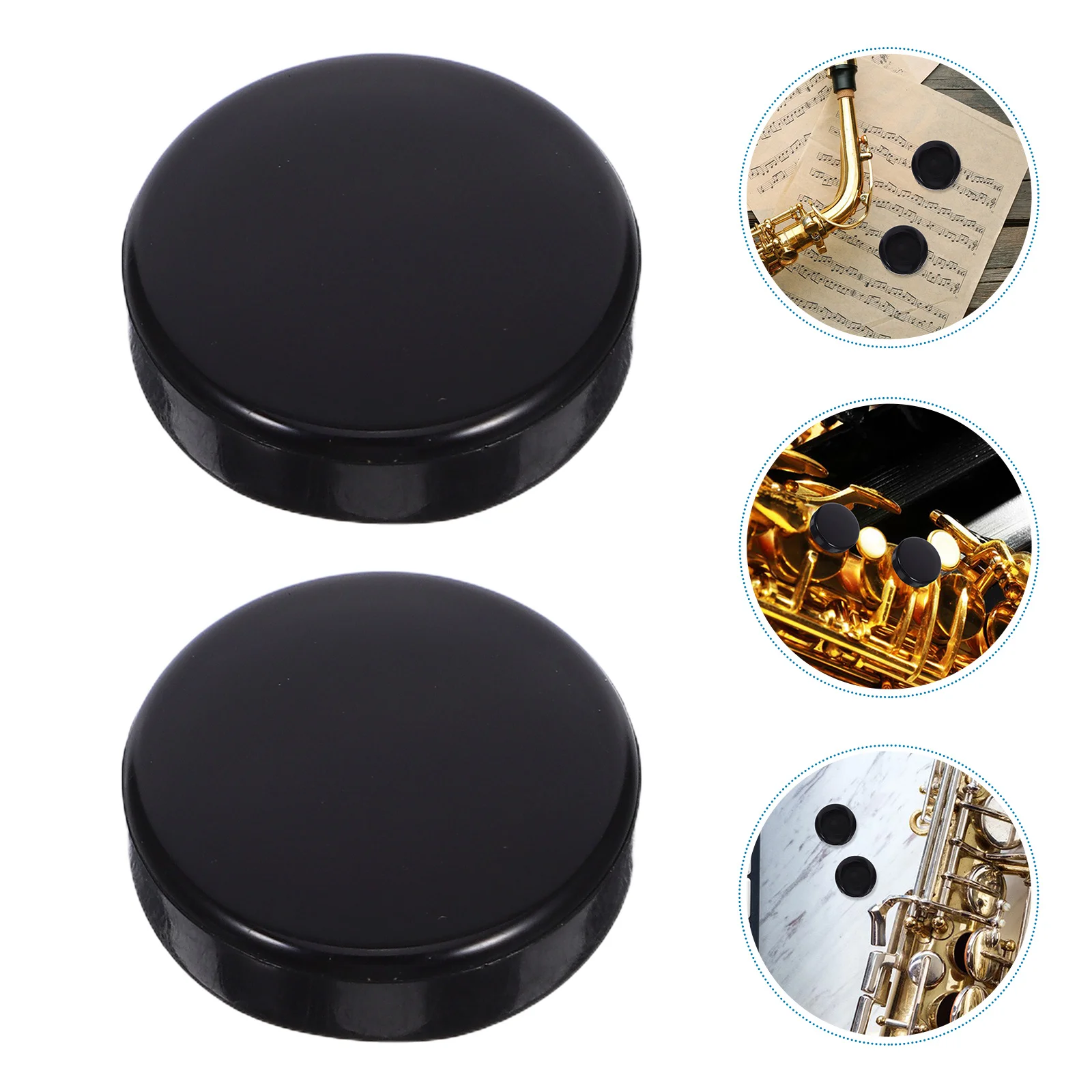 

2Pcs Saxophone Thumb Rest Covers Black Silicone Left Hand Finger Rest Replacement Musical Instrument Accessories