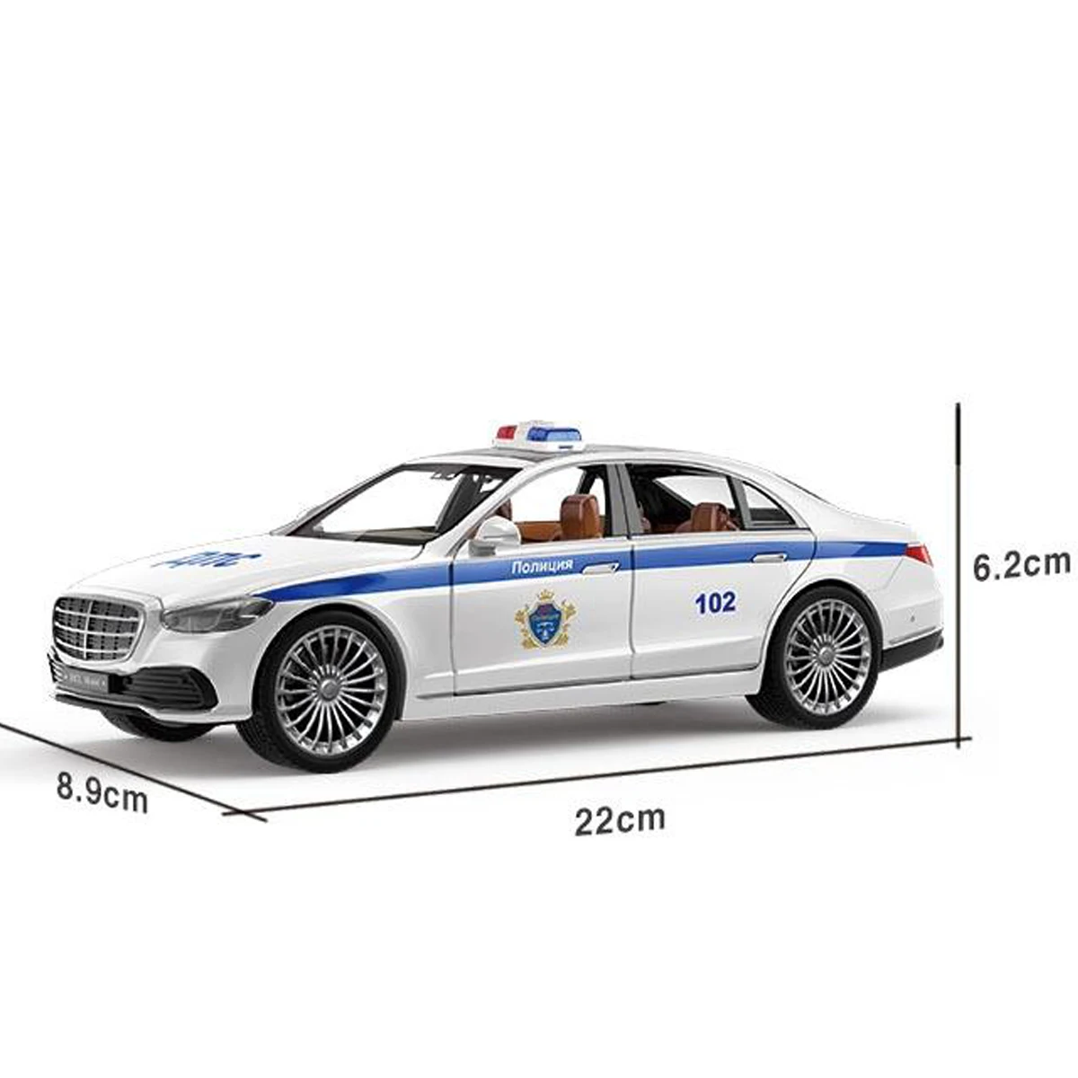 1:22 Mercedes S600 coche de juguete de aleación extraíble modelo vehículo coleccionable figura de acción de Metal fundido a presión