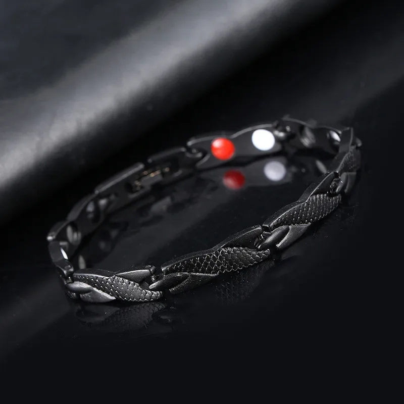 Simple Fashion Bracelet for Men and Women Dragon Pattern Personalized Magnet Bracelet Jewelry Healthy Therapy Magnetic Bangles