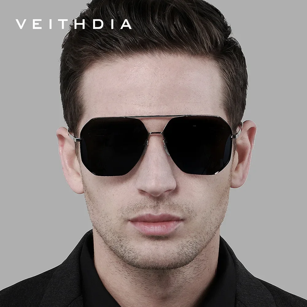 

VEITHDIA Новые модные солнцезащитные очки для рыбалки с поляризационными линзами UV400, очки для вождения на открытом воздухе, ретро-очки для мужчин VT08258