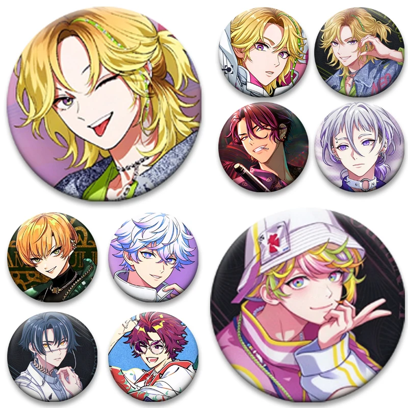 Anime Cartoon Character Kanata Nayuta Anne Hajun Allen Pin Snap-on Design Brooch Daily Fashion Decor Badge Ideal Gift for Friend