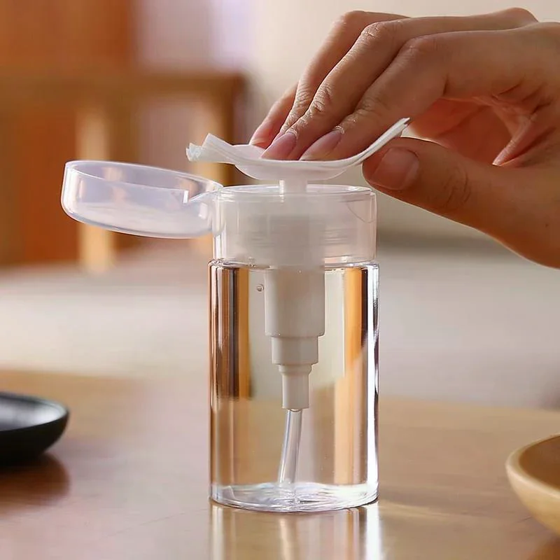 1 قطعة 100/150/200/300 مللي إعادة الملء فارغة الصحافة زجاجة مضخة موزع السائل الحاويات مزيل الأنظف البولندية ماكياج مانيكير أداة #2