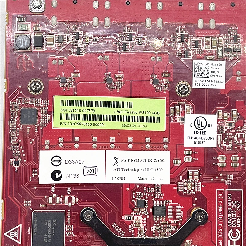بطاقة الرسومات الأصلية FirePro W5100 4GB SW/CAD/3D تصميم النمذجة رسم تقديم محطة العمل بطاقة الرسومات المهنية #6