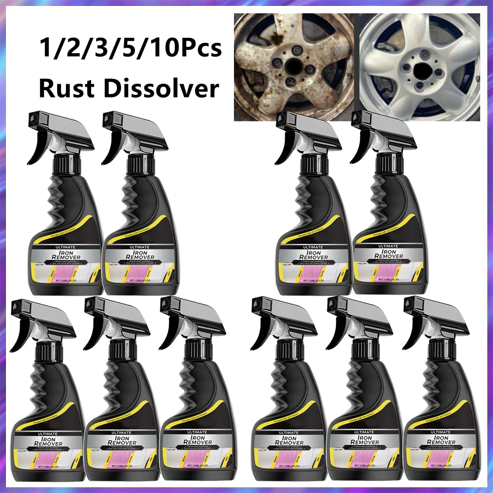 1-10Pcs Automobile rust remover spray brake disc removal exhaust pipe removal spray effective rust removal Car Accessories