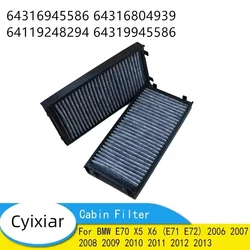 64316804939 Cabin Filter For BMW E70 X5 X6 (E71 E72) 2006 2007 2008 2009 2010 2011 2012 2013 64316945586 64119248294 64319945586