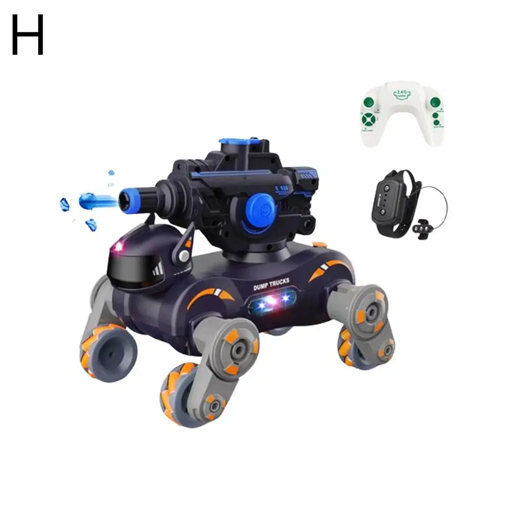 RC Robot Dog Telecomando Doppio Controllo a Otto Ruote Controllo Gesto Meccanico Auto per Bambini Cane Giocattolo Intelligente Induzione Remota T4T1