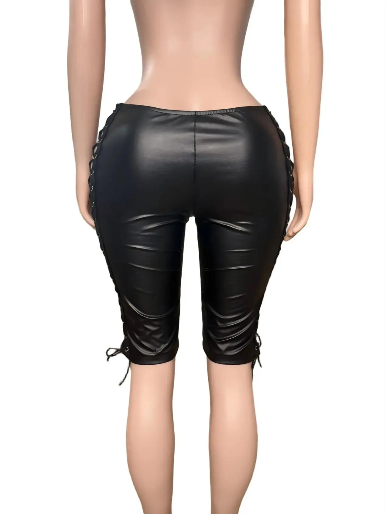 غريب سنور الجانب Shiring بولي Pants السراويل النساء الجوف مثير فاخر البرية الأساسية الشارع الشهير محب منتصف الليل الاتجاه كلوبوير سراويل البيك القصيرة