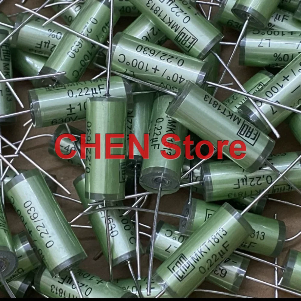 4PCS/10PCS Original VISHAY ERO MKT1813 0.22UF 630V 12X30MM Audio axial capacitor MKT 224 630V 220NF free shipping