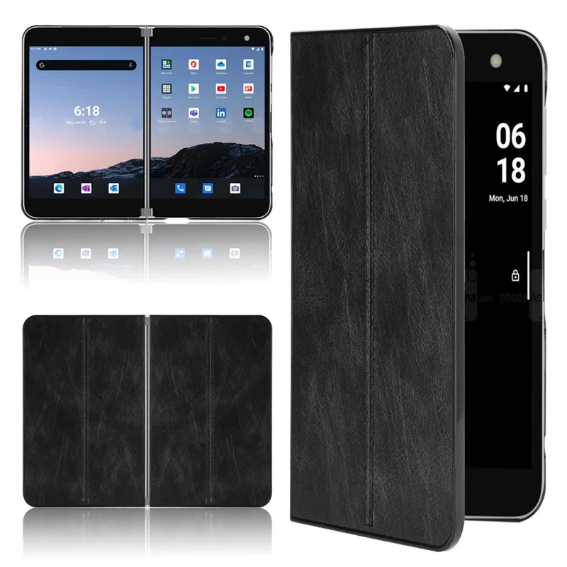 

Suitable For Microsoft Surface Duo luxury car line leather series rear case for Microsoft Surface Duo phone case