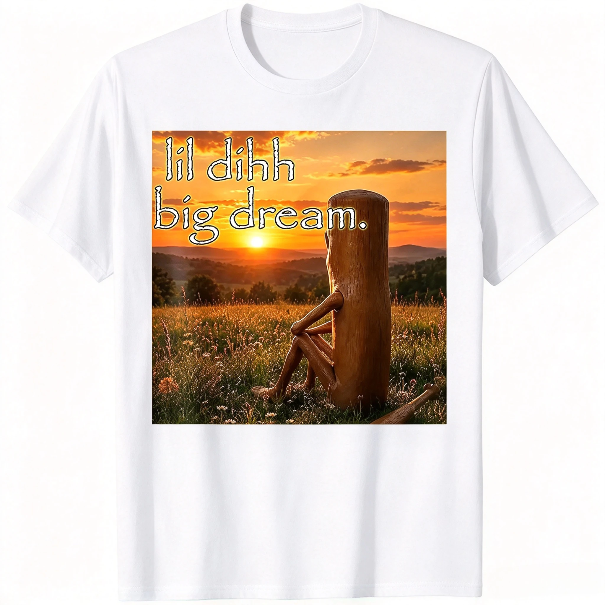 Summer New Men Women and Kids T-shirts Lil Dih Big Dreams Tung Tung Sahur Brainrot Meme T-Shirt
