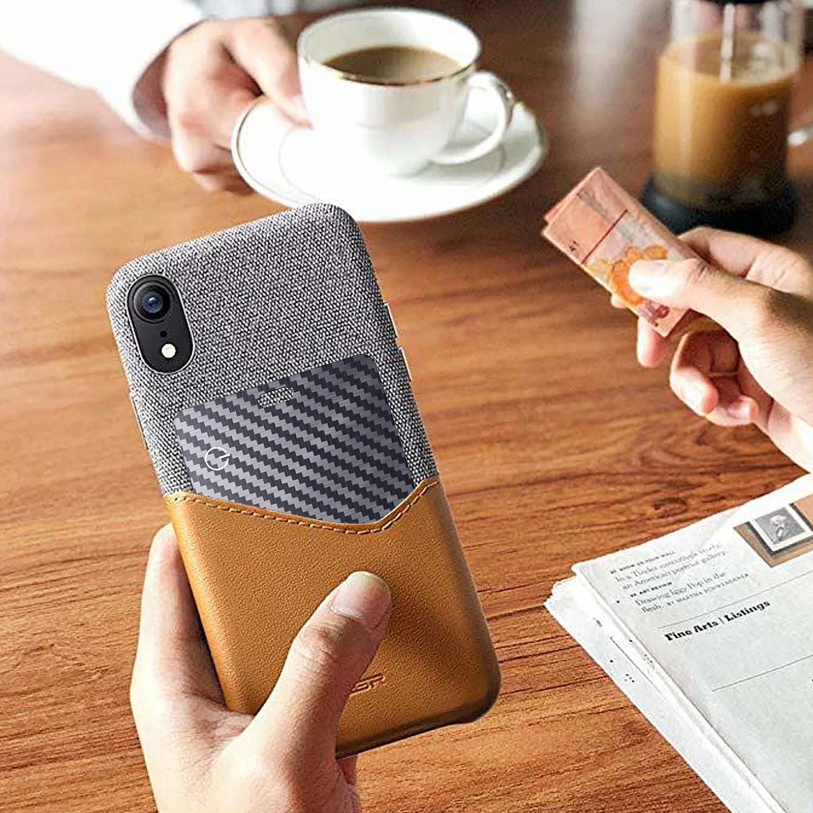 

Wallet Tracker Card for iOS Only Wireless Charging GPS Tracker IP68 Waterproof Item Finder for Luggage Tags Passports Purse