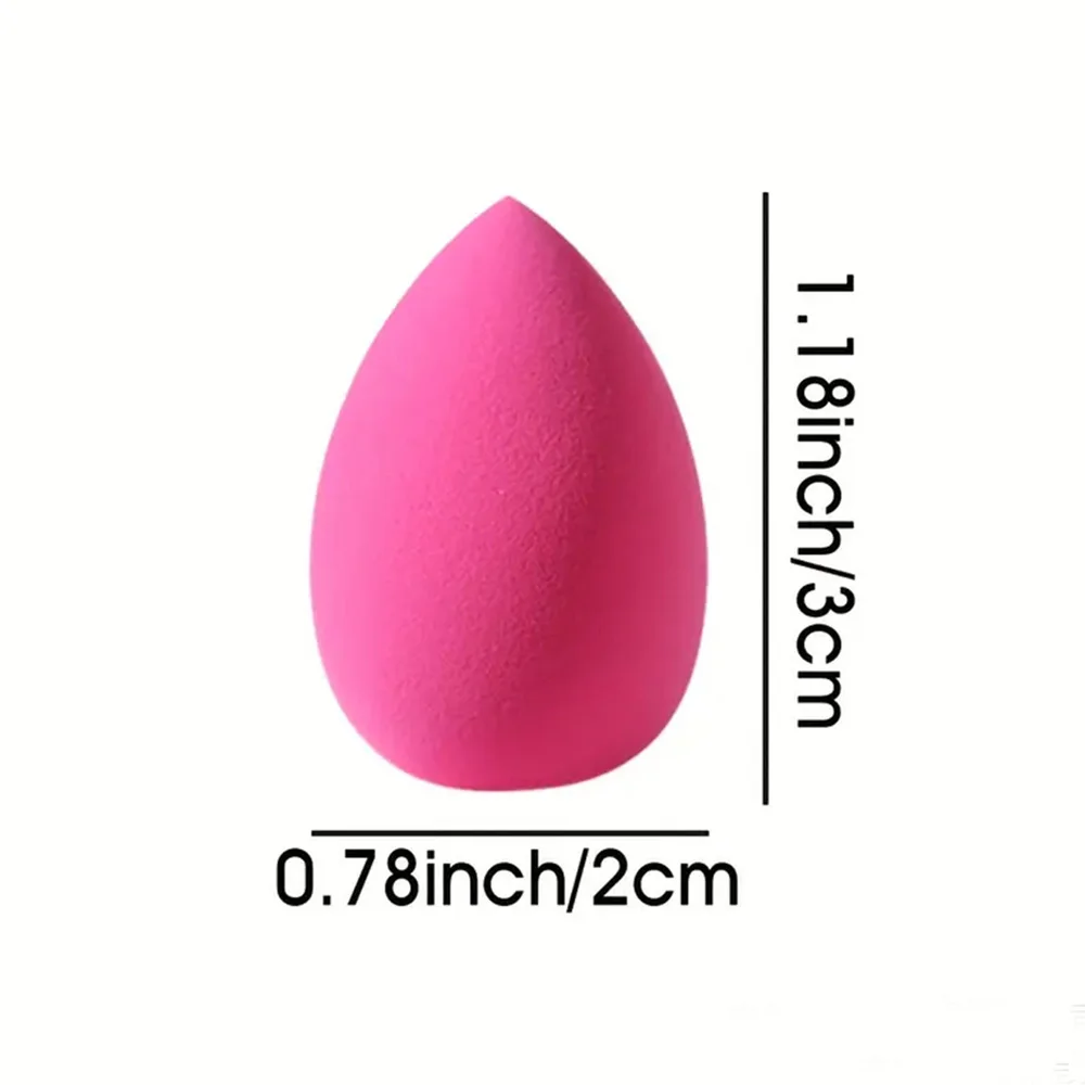 5/15 szt. Mini Gąbki do Makijażu, Dwu-funkcyjne Gąbki do Makijażu na Mokro i Sucho, Różowe Skośne Gąbki do Pudru w Kształcie Kropli, Narzędzia do Makijażu