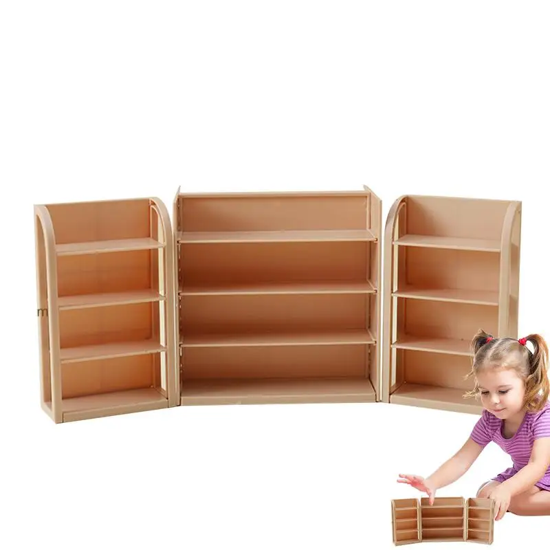 Doll Home Furniture Shelf Tiny Doll Space Furniture Miniature Shelves Scenery Ornaments House Furnishing Accessories For Pretend