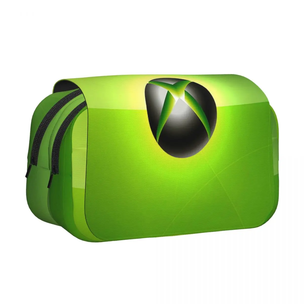 Green Xbox Logo Pencil Case Pencil Pouch Hard Shell Leather Big Capacity Pen Box Pencil Bag for Kids Gifts