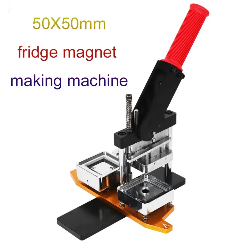 magnet making machine 50*50 square Press magnets maker refrigerator photo magnet machine