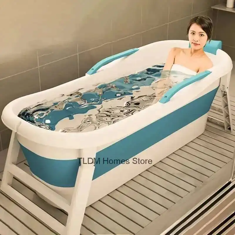 

Nordic Portable Bathtubs Foldable Bath Tubs Full Body Adult Large Bathtub Adult Household Children's Thickened Bath Bidet B