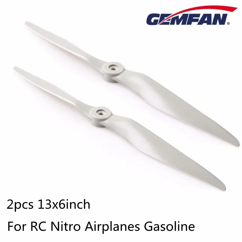 2PCS/Lot Gemfan 13inch Nitro Propeller 13x6 1360 APC Shape Props For RC Nitro Airplanes Gasoline Fixed-wing Aircraft Propeller