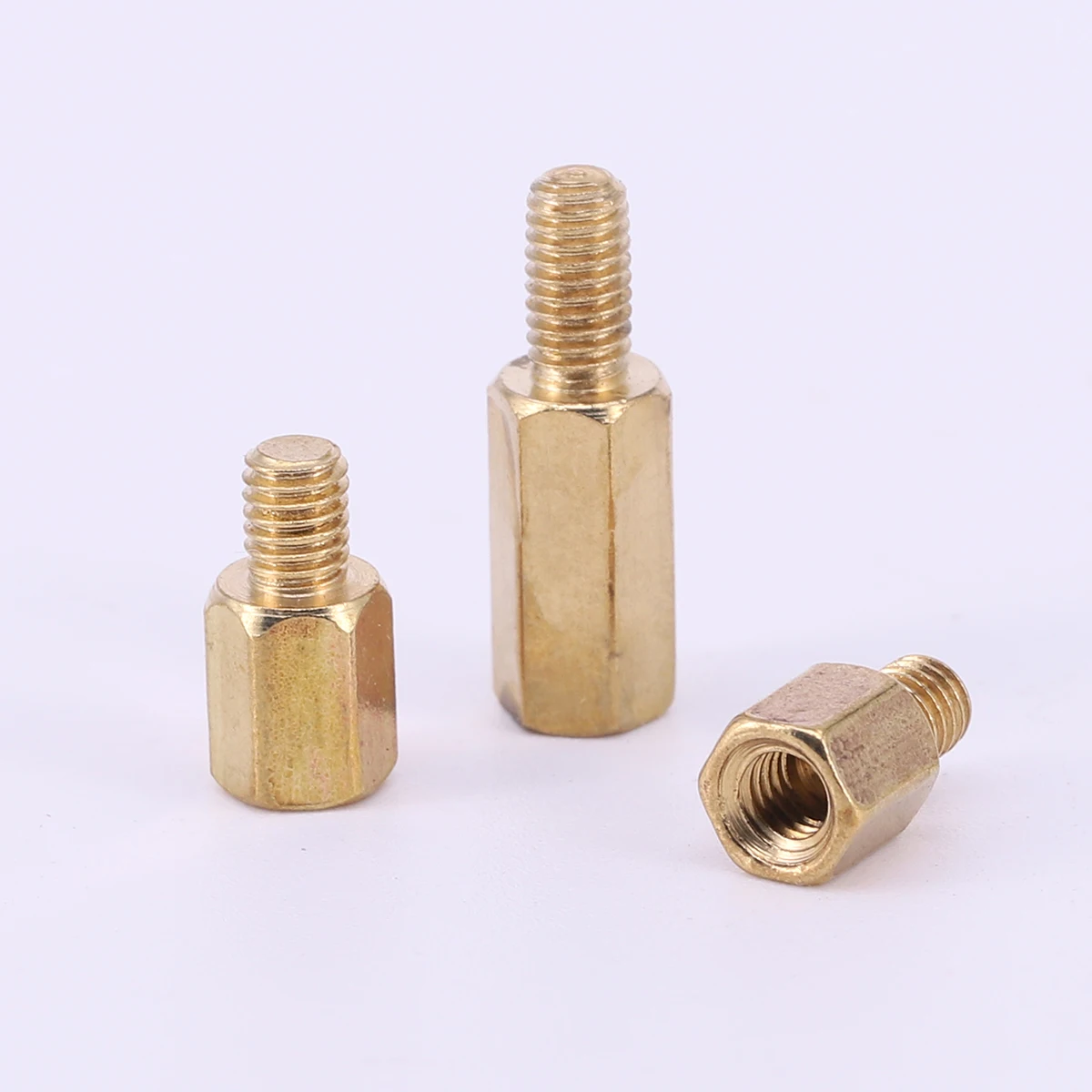 50PCS/20PCS Hex Brass Standoff Spacer Screw M3 Thread Length 3/4/5/6 mm Hexagon Stud PCB Computer Male to Female Standoff Space