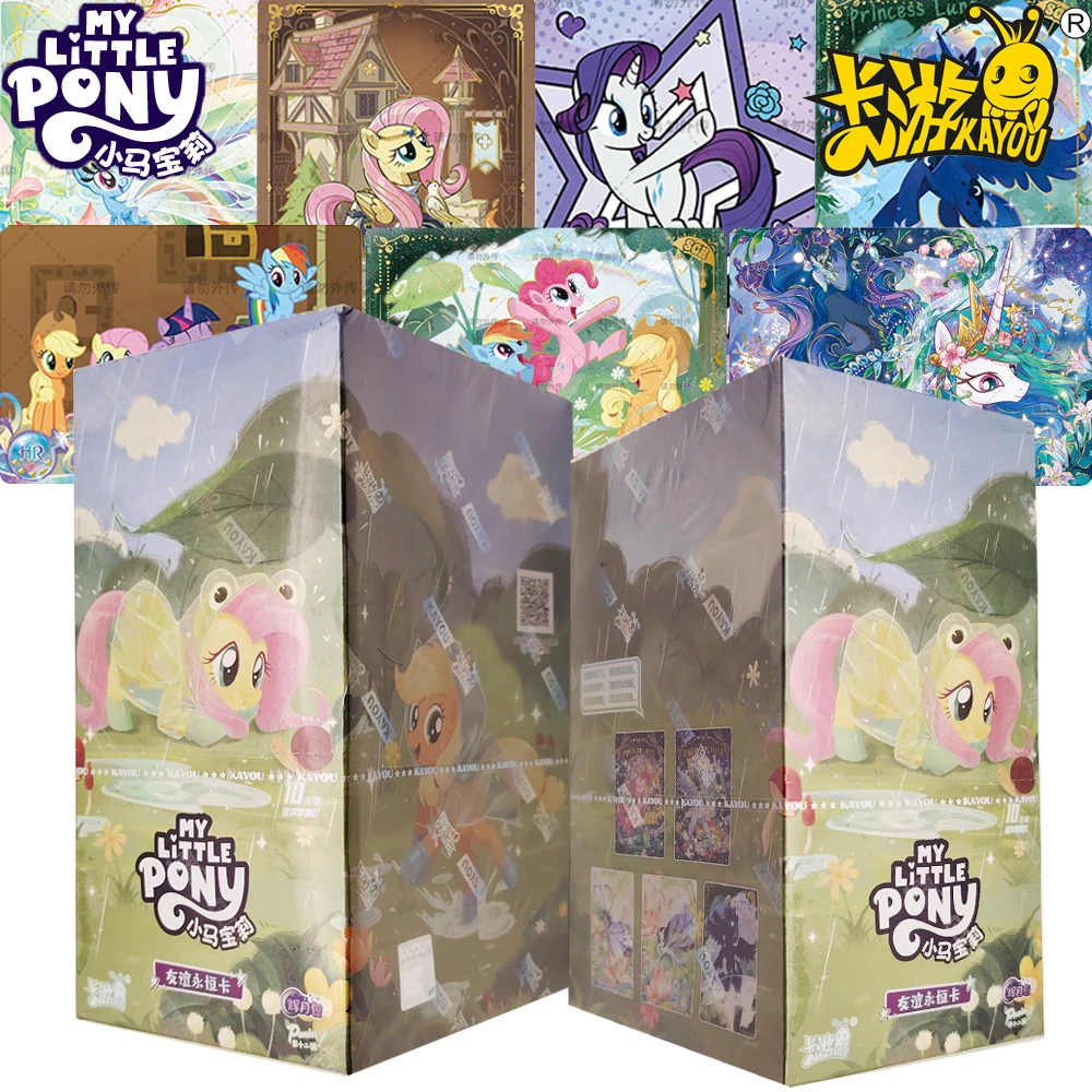 Official KAYOU My Little Pony Collection Cards Cartoon Star Exquisite and Adorable Good Luck Blessing Cards Animation Peripheral