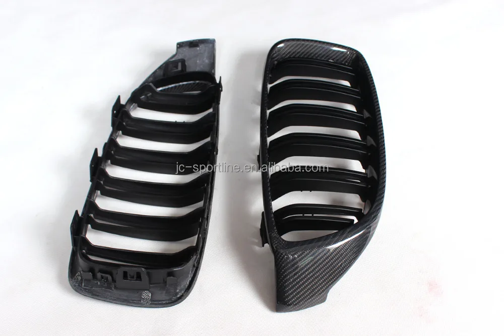 F32 شبكة ألياف الكربون شواء الكلى لسيارات BMW F32 428I 435I 2014-2015