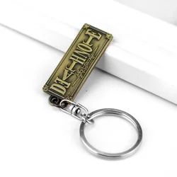 Anime Death Note Letter Keychain Classic Skull Pendant Leather Chain Necklaces Cosplay Jewelry Gift for Women Men Accessory