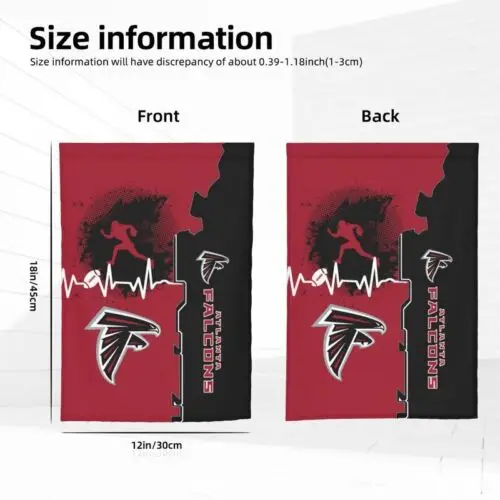 Heartbeat Sports Style Atlanta Falcons 2-Sided Outdoor Garden Flag 12 X18in