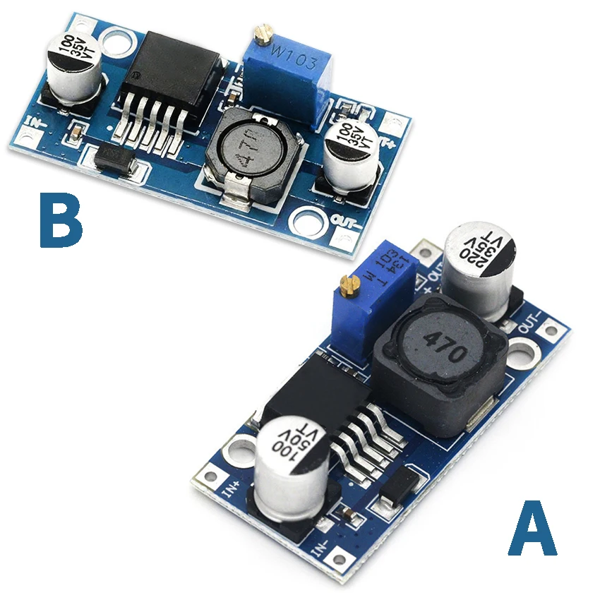 LM2596S Buck Converter DC to DC High Efficiency Voltage Regulator 3.0-40V to 1.5-35V Adjustable Optional small capacitor
