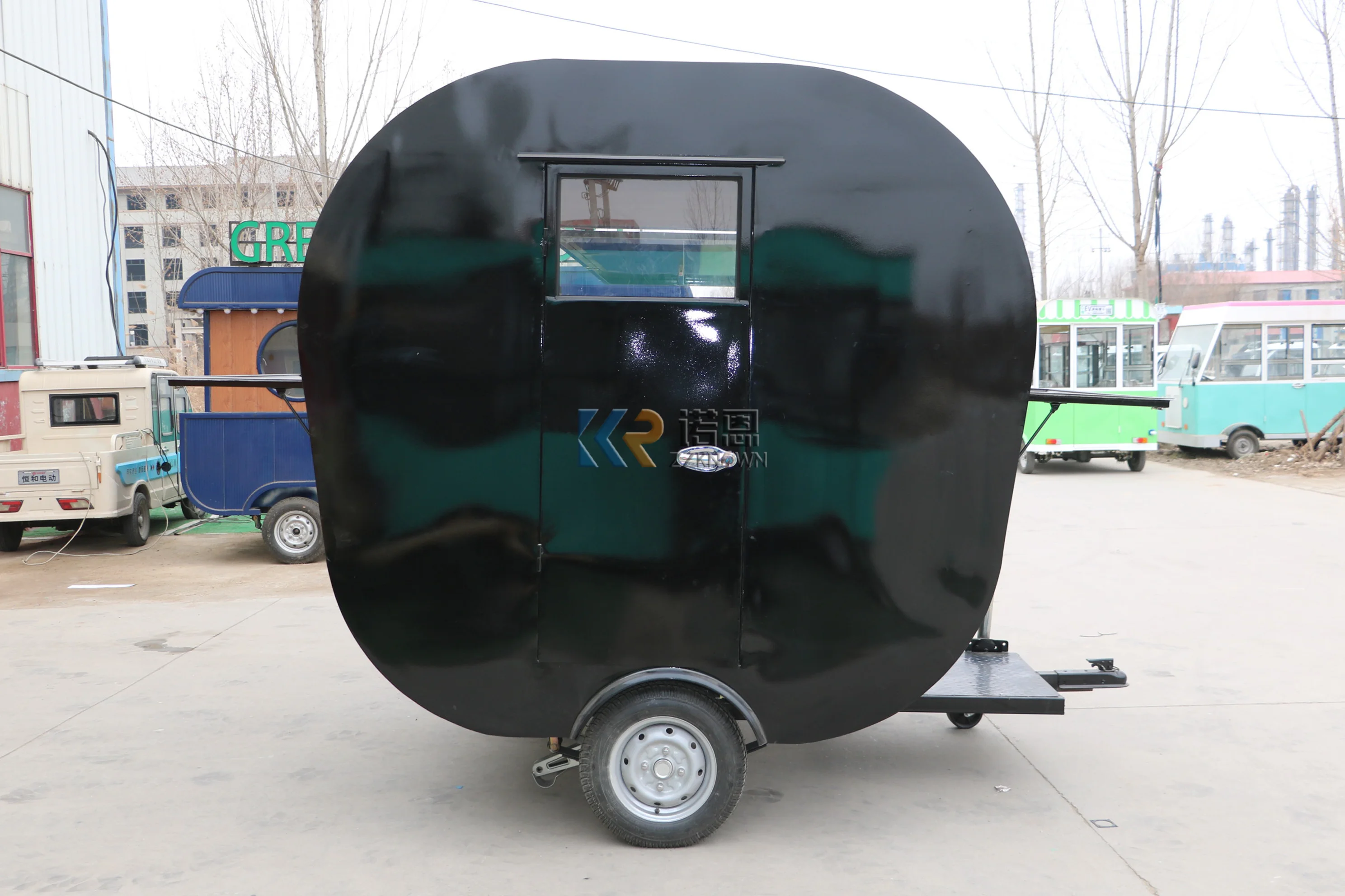 2.2M Mini Mobile dapur Makanan Cepat Trailer standar Usa kopi luar ruangan keranjang kios jus makanan ringan mesin makanan truk untuk dijual