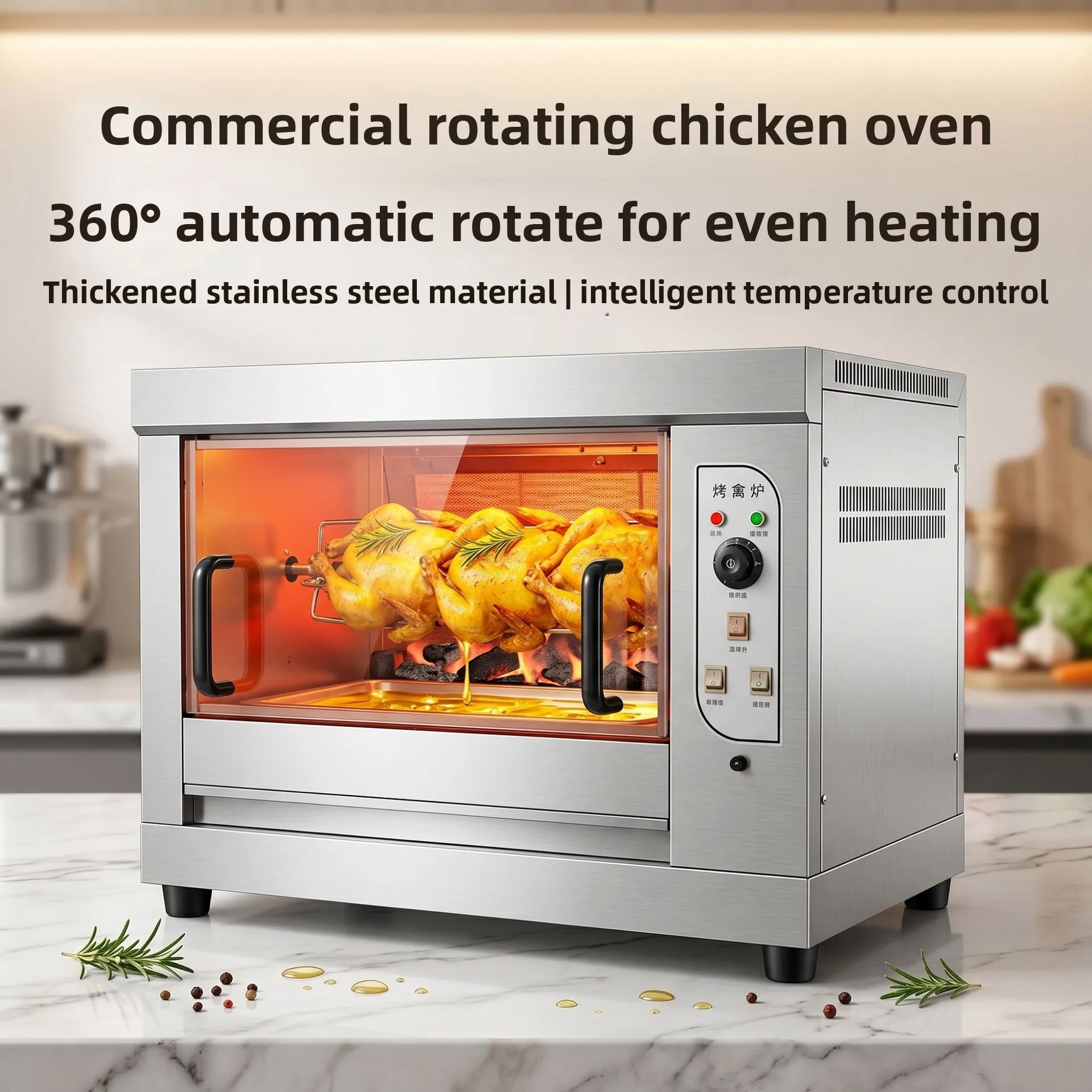 CX commercial stainless steel rotary roast chicken oven roast chicken donkey oven fully automatic temperature control