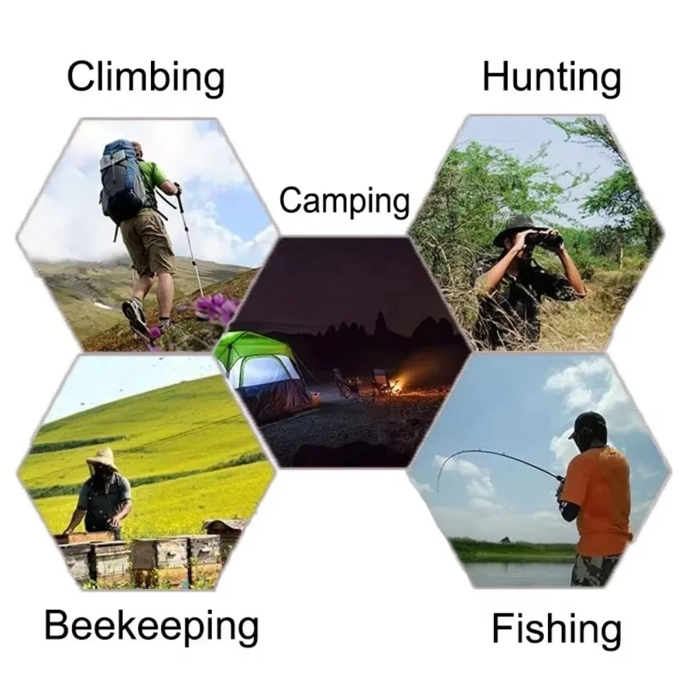 Mesh Material Mosquito-Proof Suit Hooded Design Lightweight Fabric Anti-Mosquito Bite Clothes Long Sleeve Set Breathable Mesh