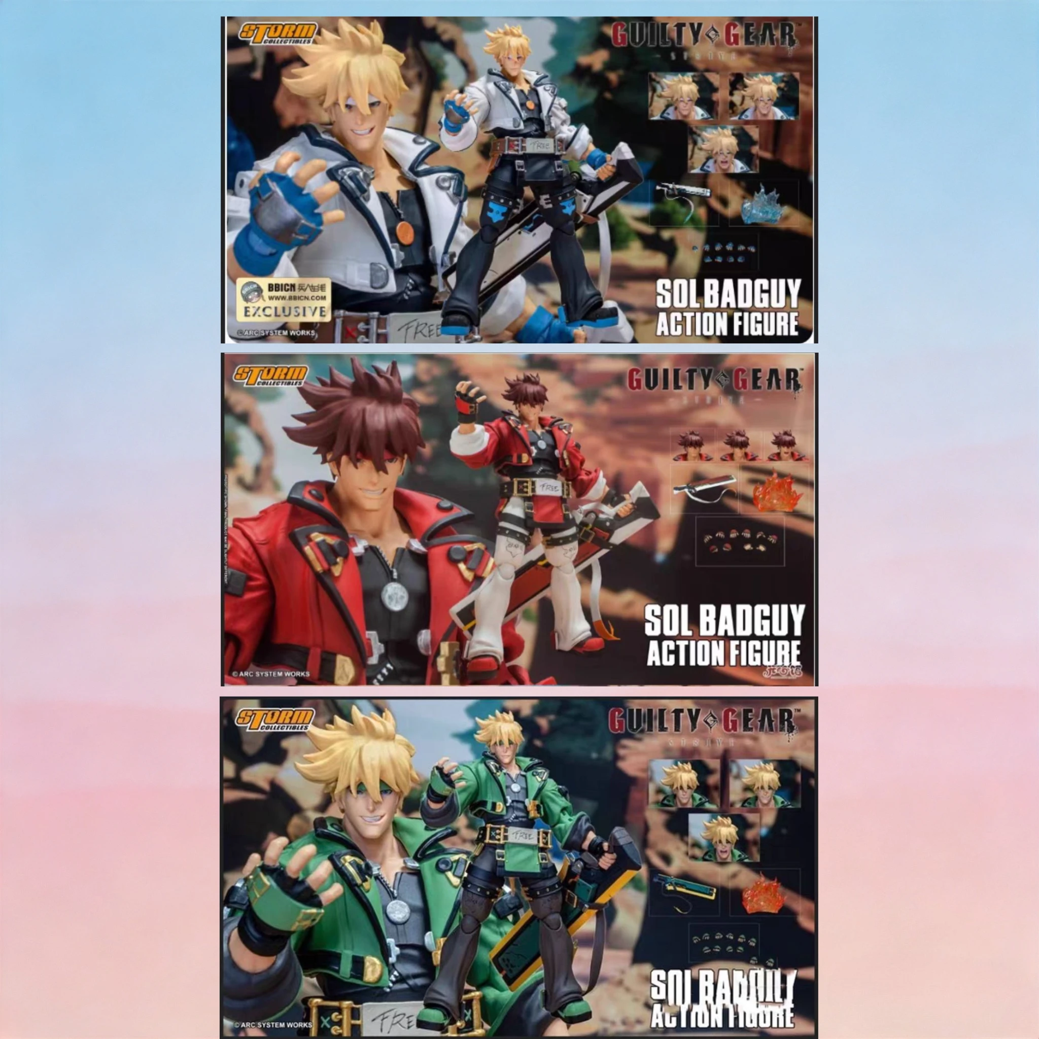 In-stock Storm Toys Guilty Gear SOL BADGUY 1/12 Action Figure Model Collectible Gift