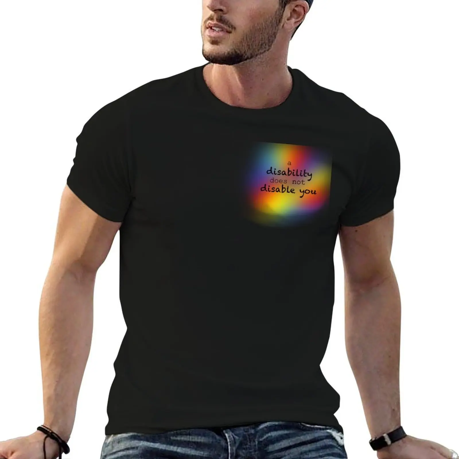 a disability does not disable you T-Shirt mens graphic t shirts t shirts for man graphic vintage man graphic t shirt T-shirt