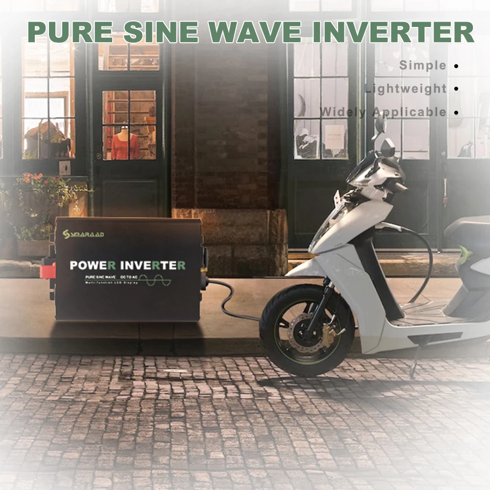 الذروة 5000 واط نقية شرط لموجة العاكس تيار مستمر 12 فولت 24 فولت إلى التيار المتناوب 220 فولت 50 هرتز خارج الشبكة عاكس الطاقة #6