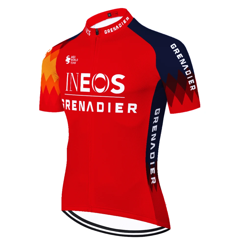 2023 INEOS GRENADIER koszulka rowerowa z krótkim rękawem camisa ciclismo wielerkleding heren camisetas mtb tricota odzież rowerowa tenue