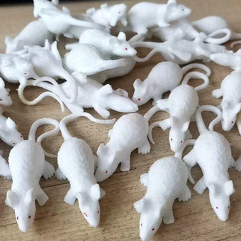 子供のためのミニシミュレーションマウスのおもちゃ,怖いトリックモデル,面白い,猫をかじる,ペット用品,楽しいギフト,ハロウィーン,バッグあたり20個