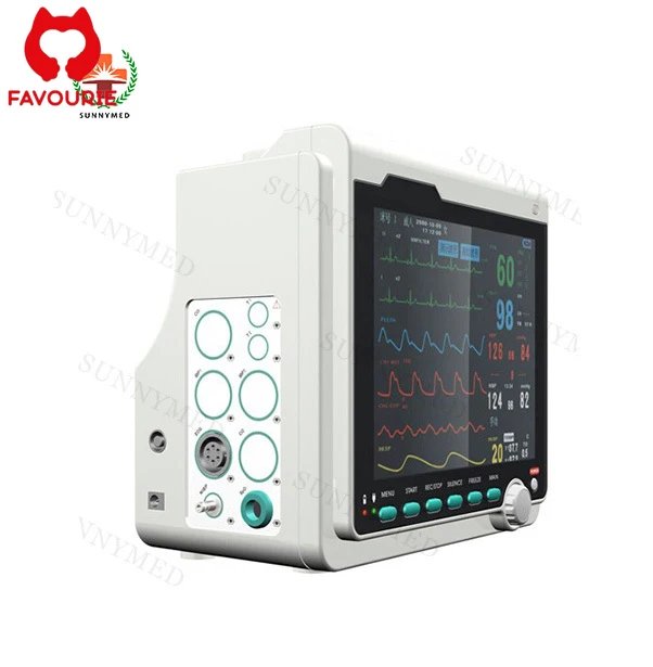 FAVOURIE Multiparametro Etco2 Señales vitales veterinarias con Co2 Monitores médicos para mascotas De Signos Vitales Monitor de anestesia veterinaria