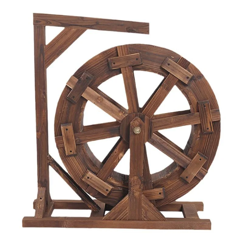 

Fengshui Wheel Waterwheel Decoration Water Flow Fish Pond Rockery Waterwheel Large, Medium and Small Waterwheel