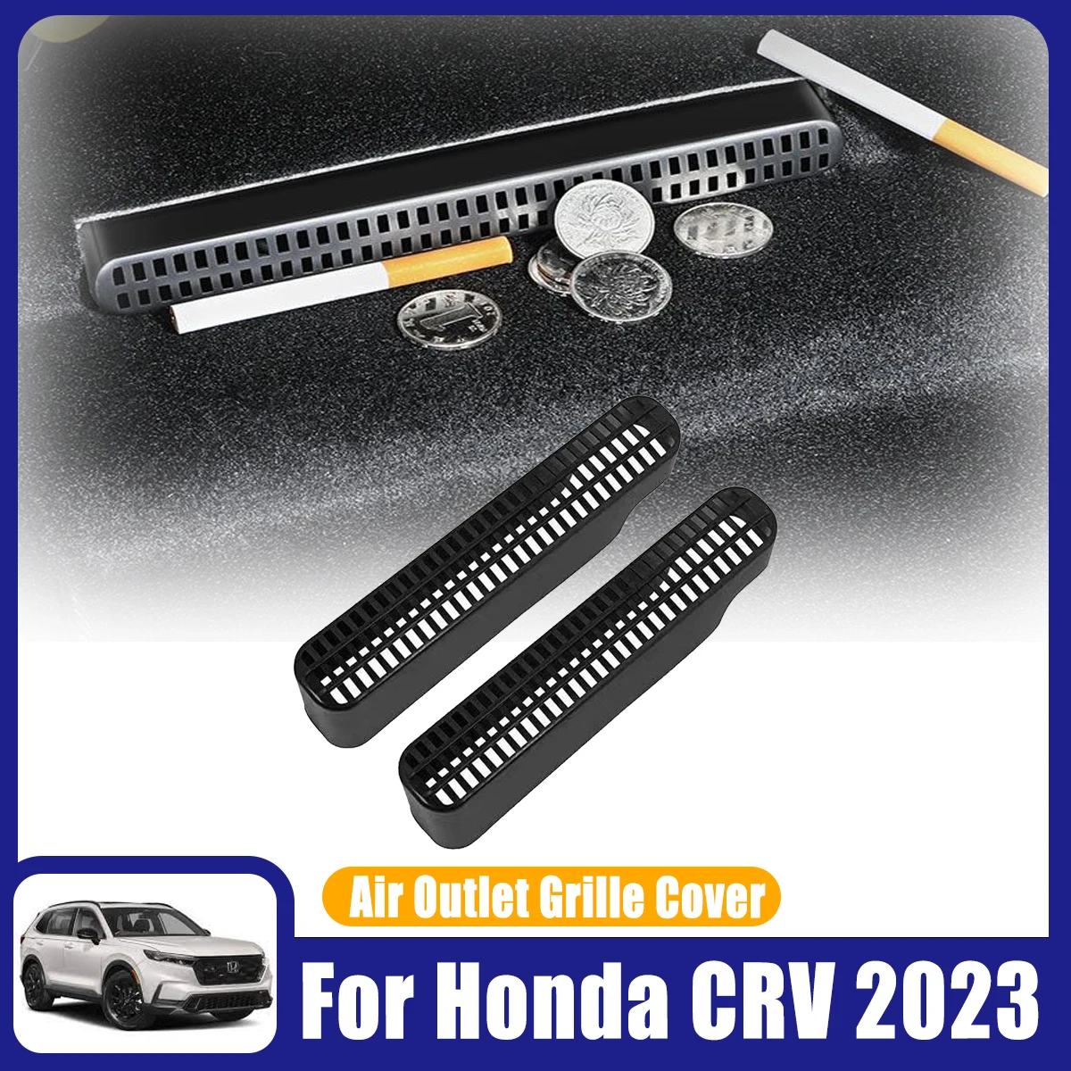 For Honda CRV CR-V 2023 Car Accessories Under-Seat Air Vent Outlet Cover Protector Anti Debris Dust Mesh Anti-blocking 2023-2024