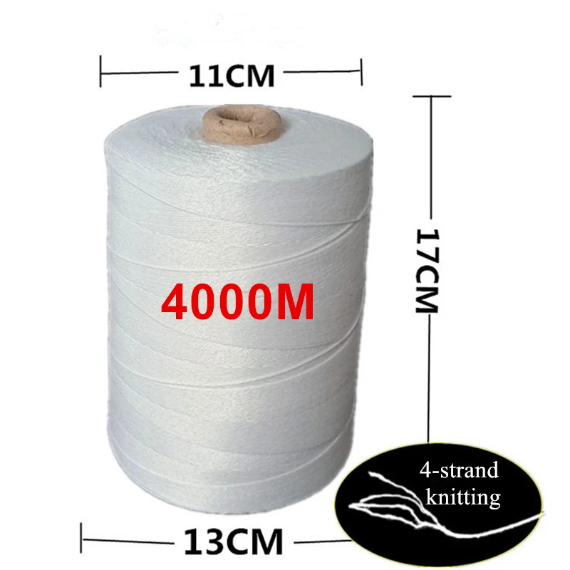 20Pcs 1Kg/pc High Quality Woven Bag Sewing Thread Line Bold White Packing Suture High Strength Sewing Machine Sealing Supply Use