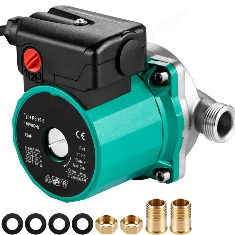 Hot Water Recirculating Pump, 93W, Water Circulator Pump, Circulation Pump, 3 Speed Control for Electric Water Heater System