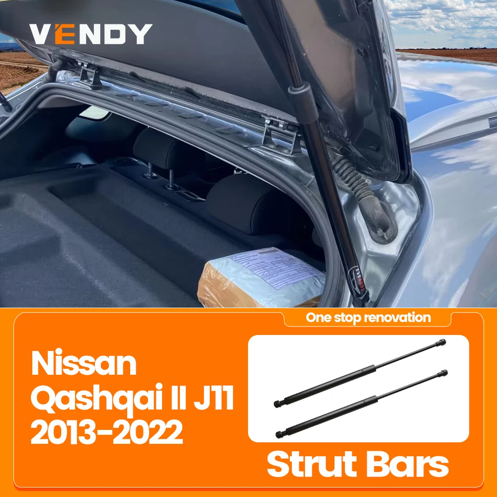Rear Trunk Tailgate Strut For Nissan Qashqai II J11 2013-2022 2pcs Boot Lift Support Bars Gas Spring Dampers Rod 904504EA0A