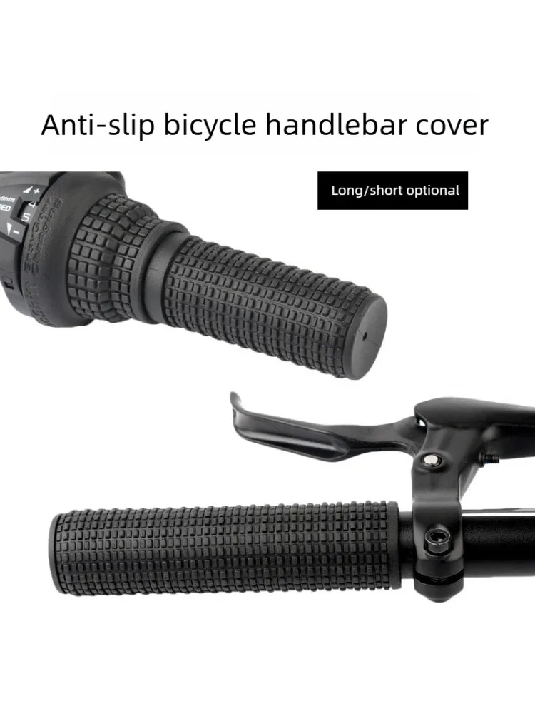 AliExpress NONE 1Pair Bicycle Grips Non-slip Rubber Grips Mountain Handlebars Gloves Long and Short Cycling Equipment Bicycle Turn Handle Grips