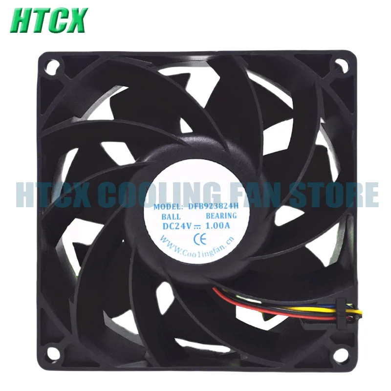 DFB923824H DC24V 1.00A 9038 92x92x38mm 4-Wire pins for COOLINGFAN Server Cooling Fan NEW condition