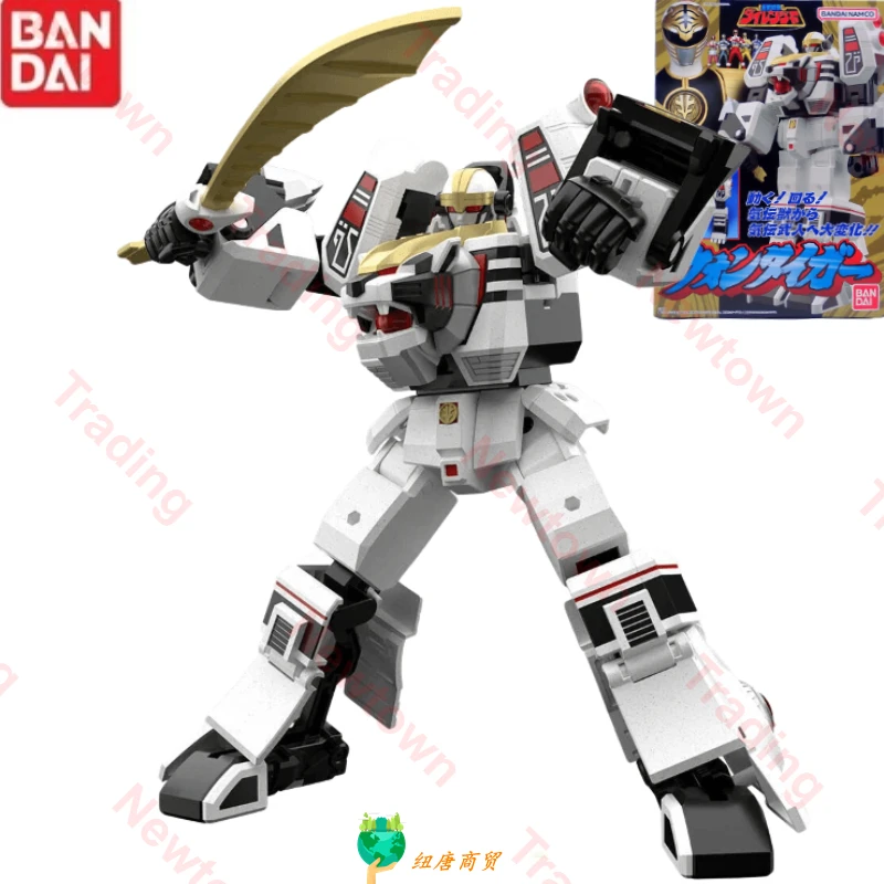 Bandai Hyakujuu Sentai Gaoranger SMP SHOKUGAN MODELING PROJECT White Tiger King Collection Mobile Suit Toys for Boys Gifts