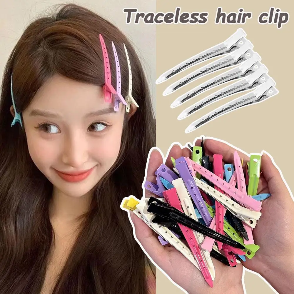 

20 шт., пушистые заколки для волос в виде утконоса, инструмент для укладки волос, зажимы для позиционирования, заколки для волос, парикмахерские бесшовные пухнастые заколки для волос